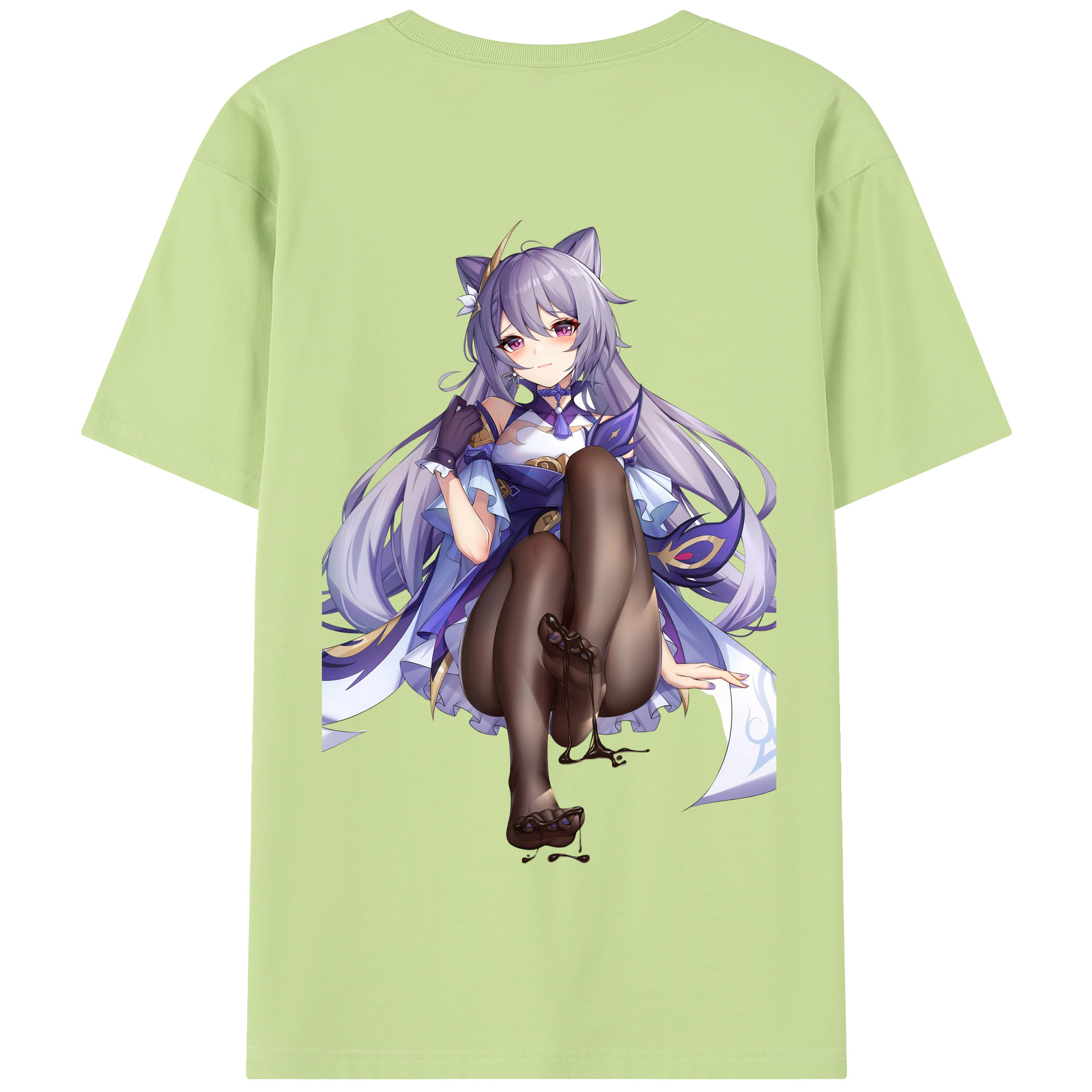 げんし神 刻晴 こくせい genshin Kokusei 綿100％半袖Tシャツ（背面プリント）